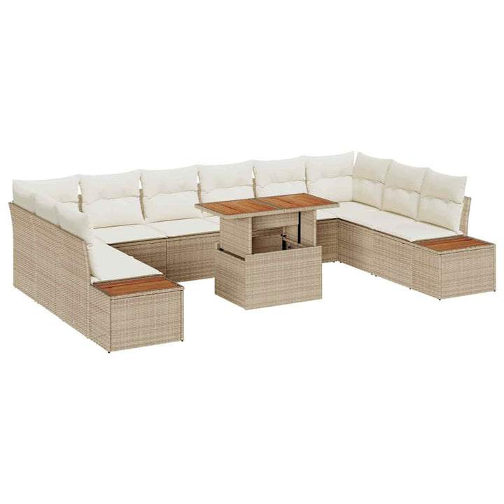Have Spisebordssæt 11 pcs Beige og creme 100 x 55 x 73 cm
