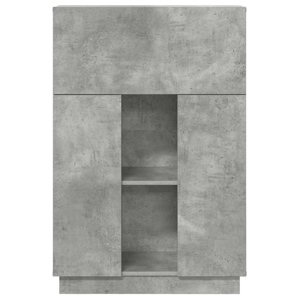 Skrivebord med hylde Grå 71,5 x 31,5 x 106,5 cm Konstrueret træ