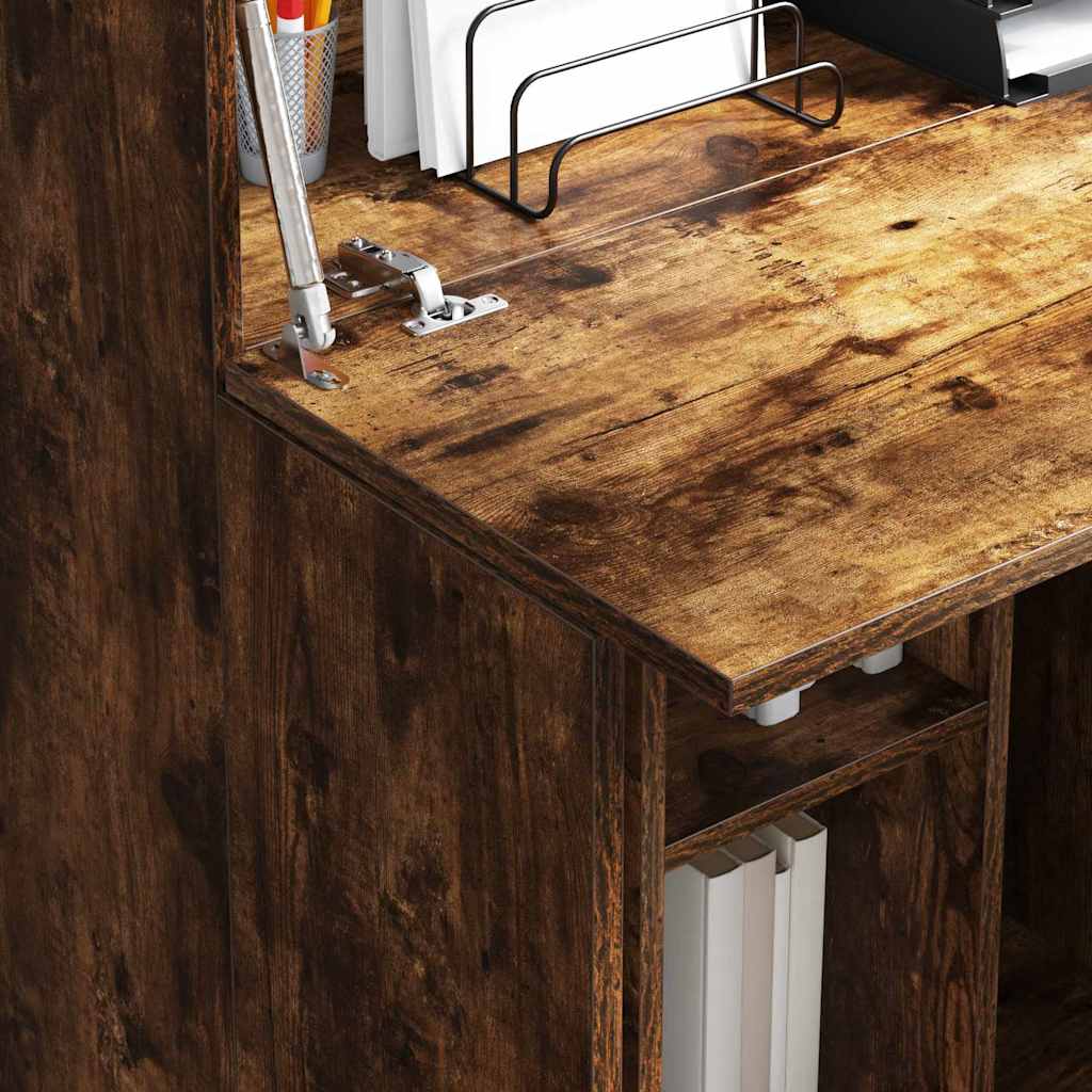 Skrivebord Røget eg 71,5 x 31,5 x 106,5 cm Konstrueret træ