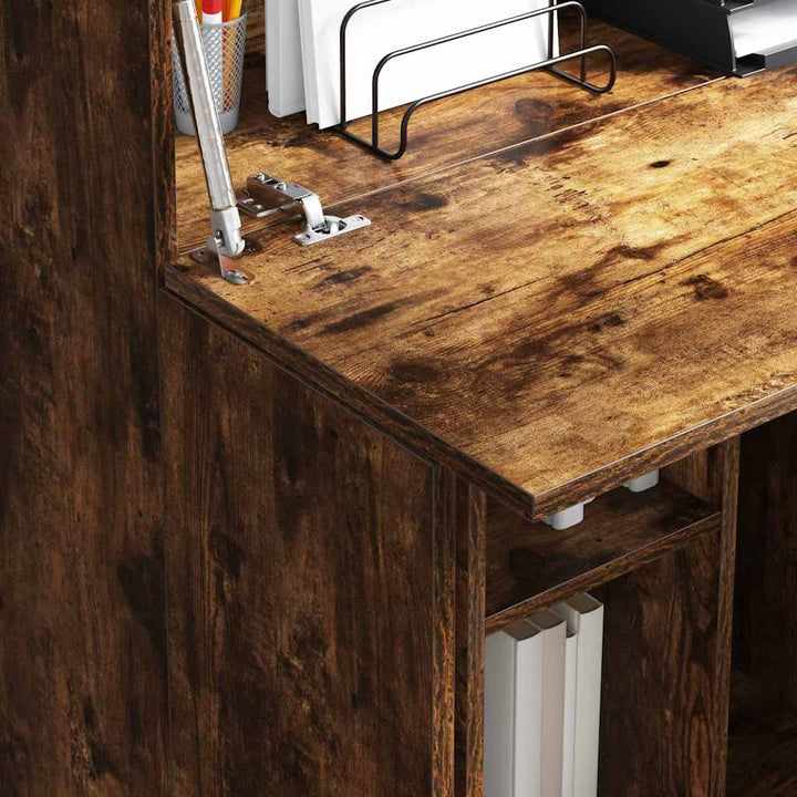 Skrivebord Røget eg 71,5 x 31,5 x 106,5 cm Konstrueret træ