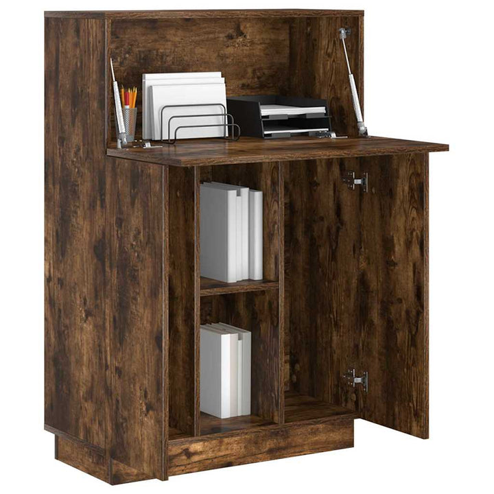 Skrivebord Røget eg 71,5 x 31,5 x 106,5 cm Konstrueret træ
