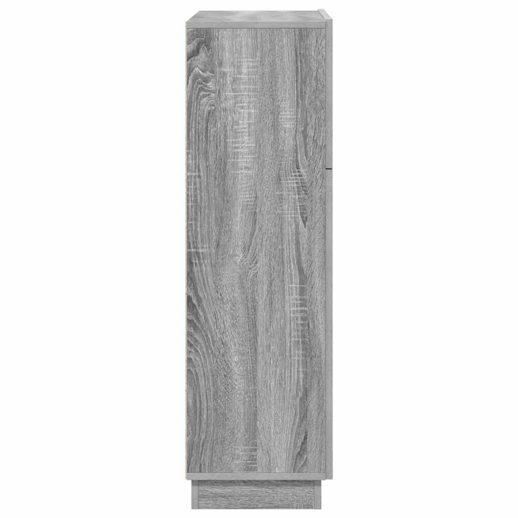 Skrivebord med hylde Grå 71,5 x 31,5 x 106,5 cm Konstrueret træ