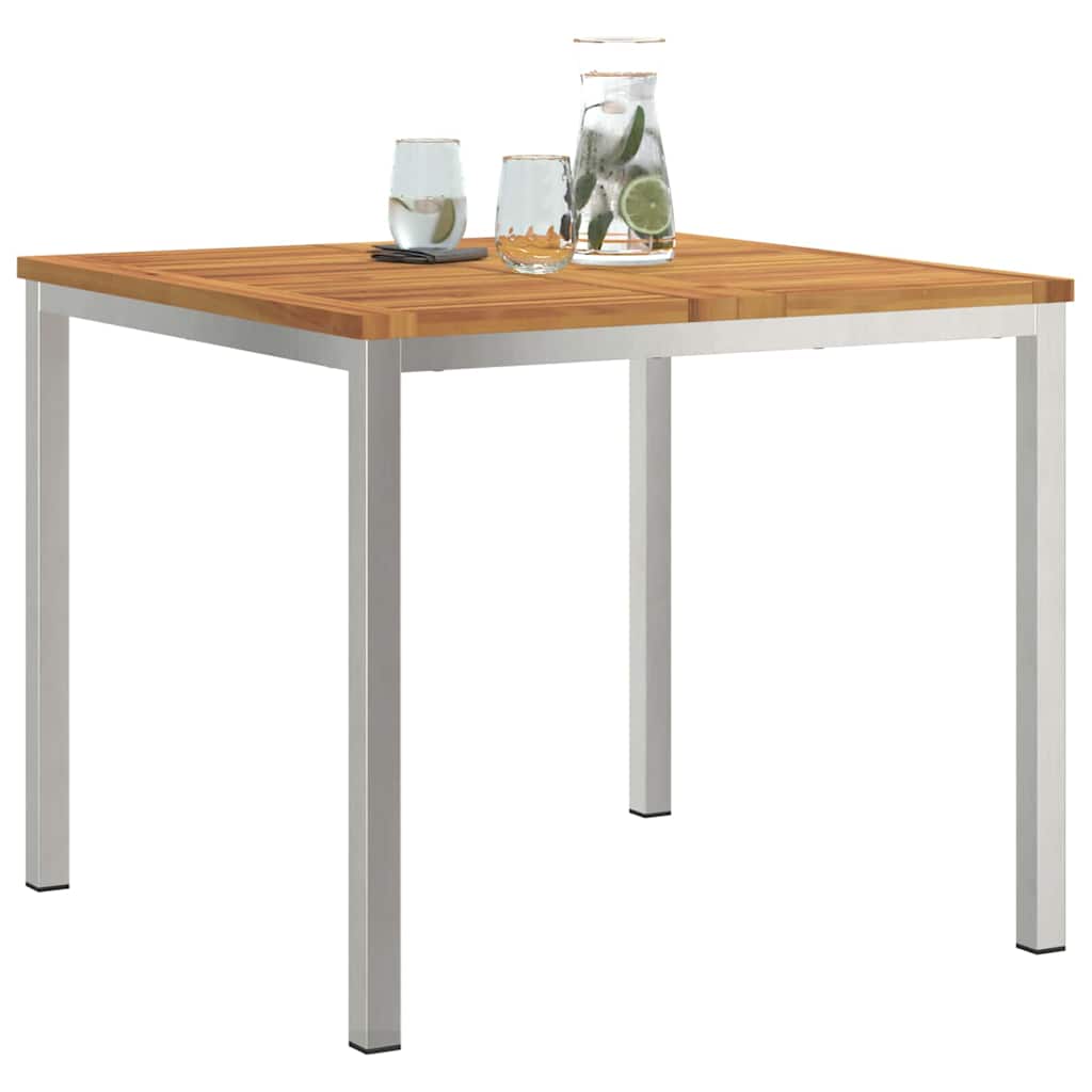 UdendørsSpisebord Brun 200x90x75 cm Solid teaktræ