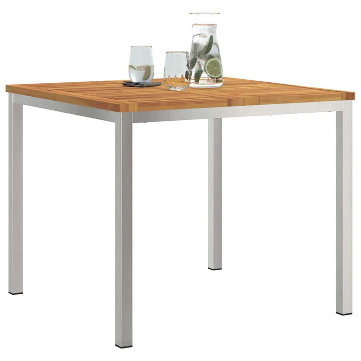 UdendørsSpisebord Brun 200x90x75 cm Solid teaktræ