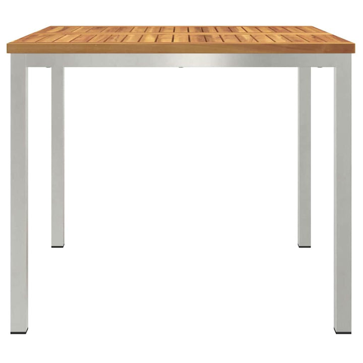 UdendørsSpisebord Brun 200x90x75 cm Solid teaktræ