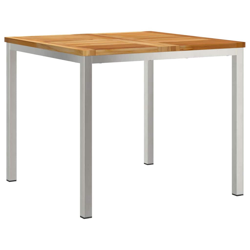 UdendørsSpisebord Brun 200x90x75 cm Solid teaktræ