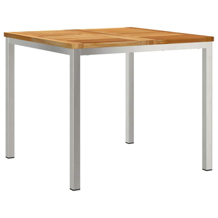 UdendørsSpisebord Brun 200x90x75 cm Solid teaktræ