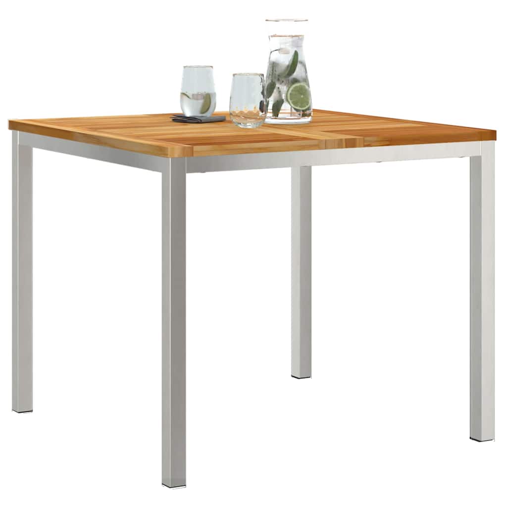 UdendørsSpisebord Brun 200x90x75 cm Solid teaktræ