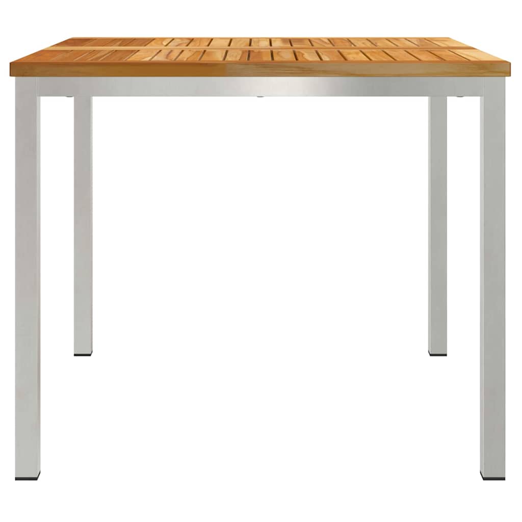 UdendørsSpisebord Brun 200x90x75 cm Solid teaktræ