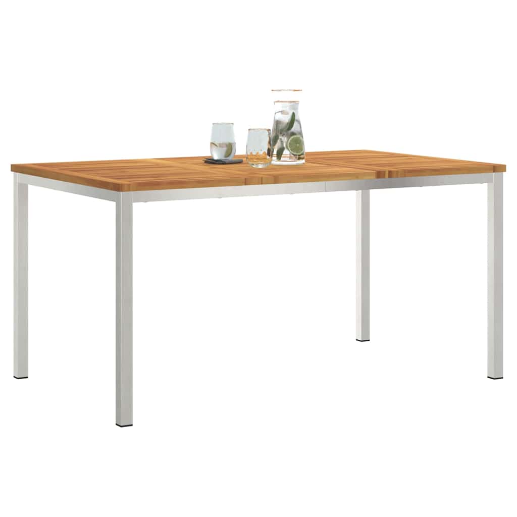 UdendørsSpisebord Brun 200x90x75 cm Solid teaktræ