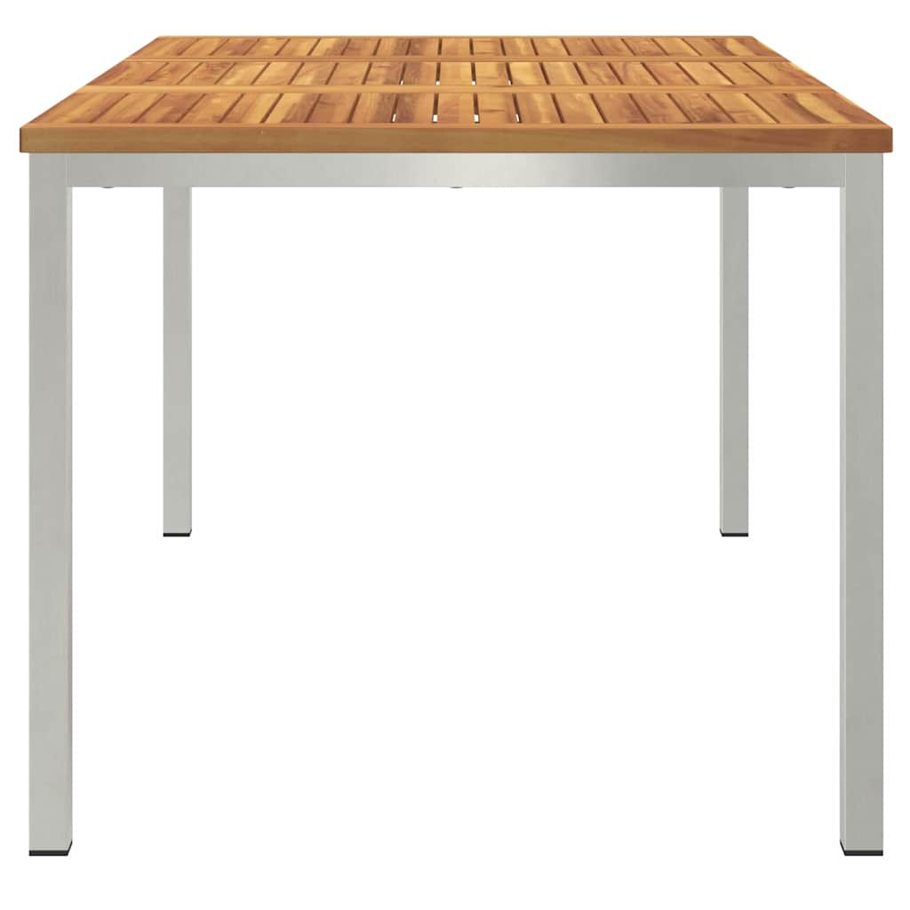 UdendørsSpisebord Brun 200x90x75 cm Solid teaktræ