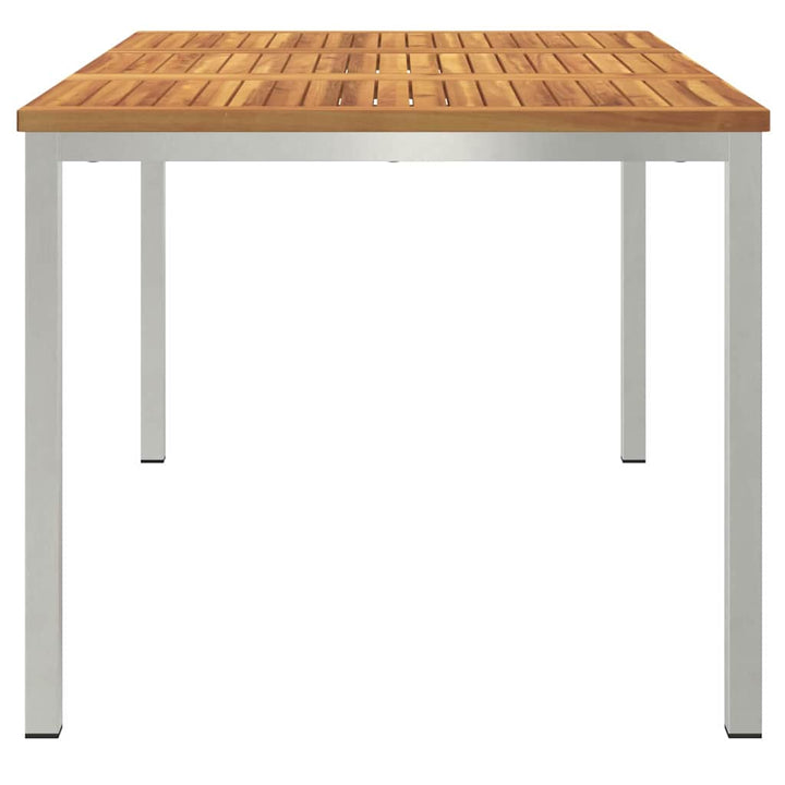 UdendørsSpisebord Brun 200x90x75 cm Solid teaktræ