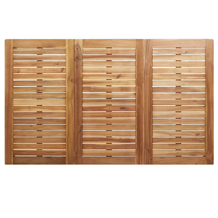UdendørsSpisebord Brun 200x90x75 cm Solid teaktræ