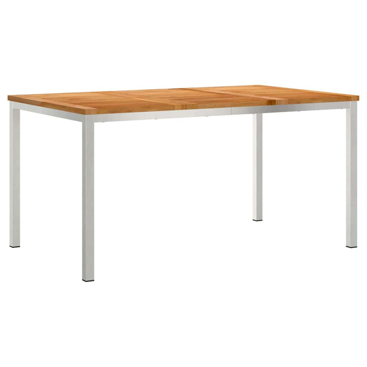 UdendørsSpisebord Brun 200x90x75 cm Solid teaktræ