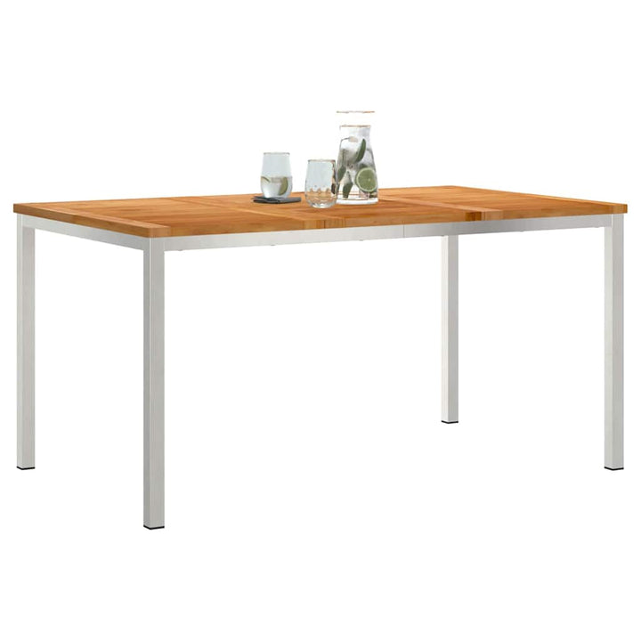 UdendørsSpisebord Brun 200x90x75 cm Solid teaktræ