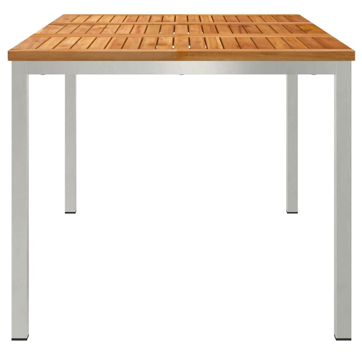 UdendørsSpisebord Brun 200x90x75 cm Solid teaktræ