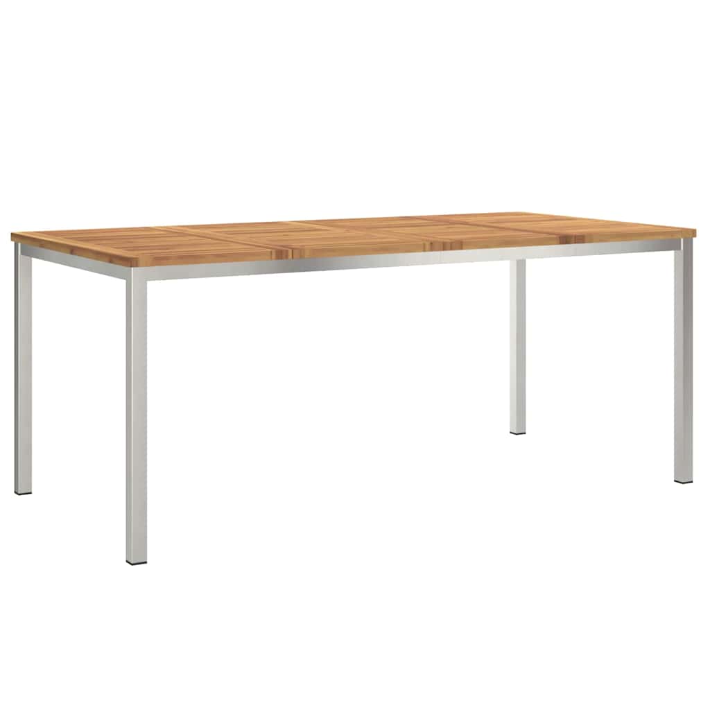 UdendørsSpisebord Brun 200x90x75 cm Solid teaktræ