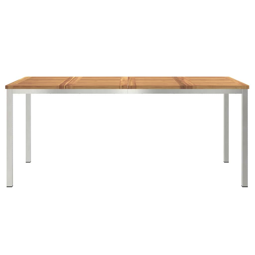 UdendørsSpisebord Brun 200x90x75 cm Solid teaktræ