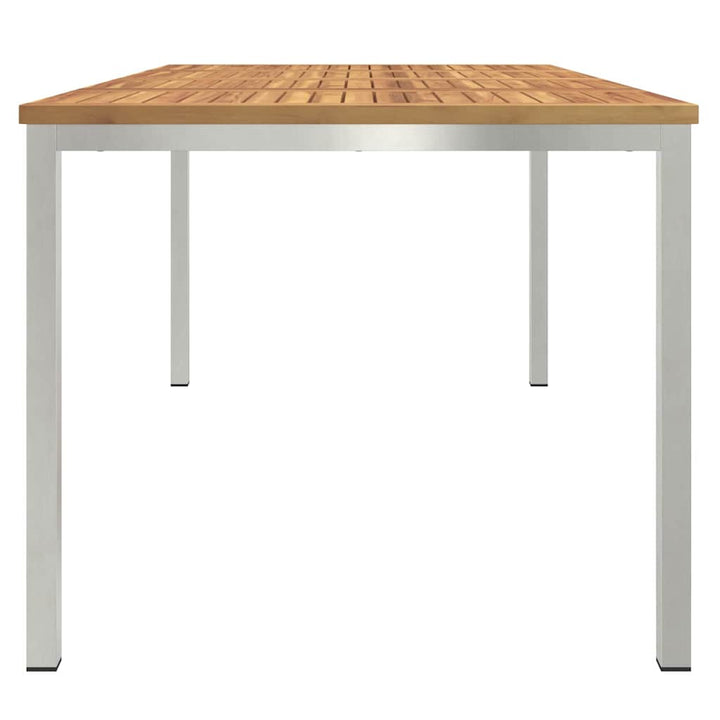 UdendørsSpisebord Brun 200x90x75 cm Solid teaktræ