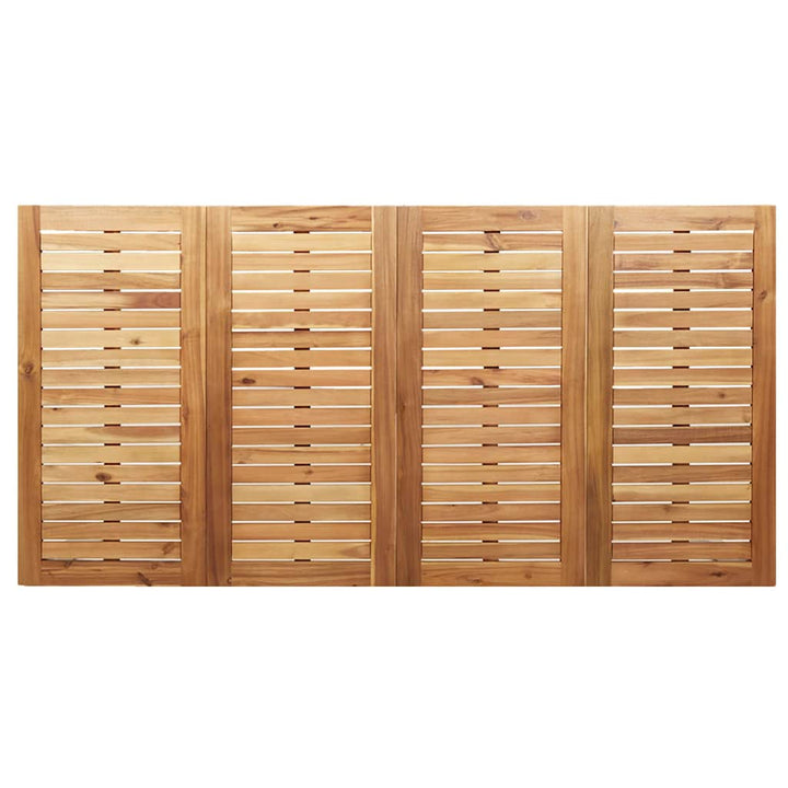UdendørsSpisebord Brun 200x90x75 cm Solid teaktræ