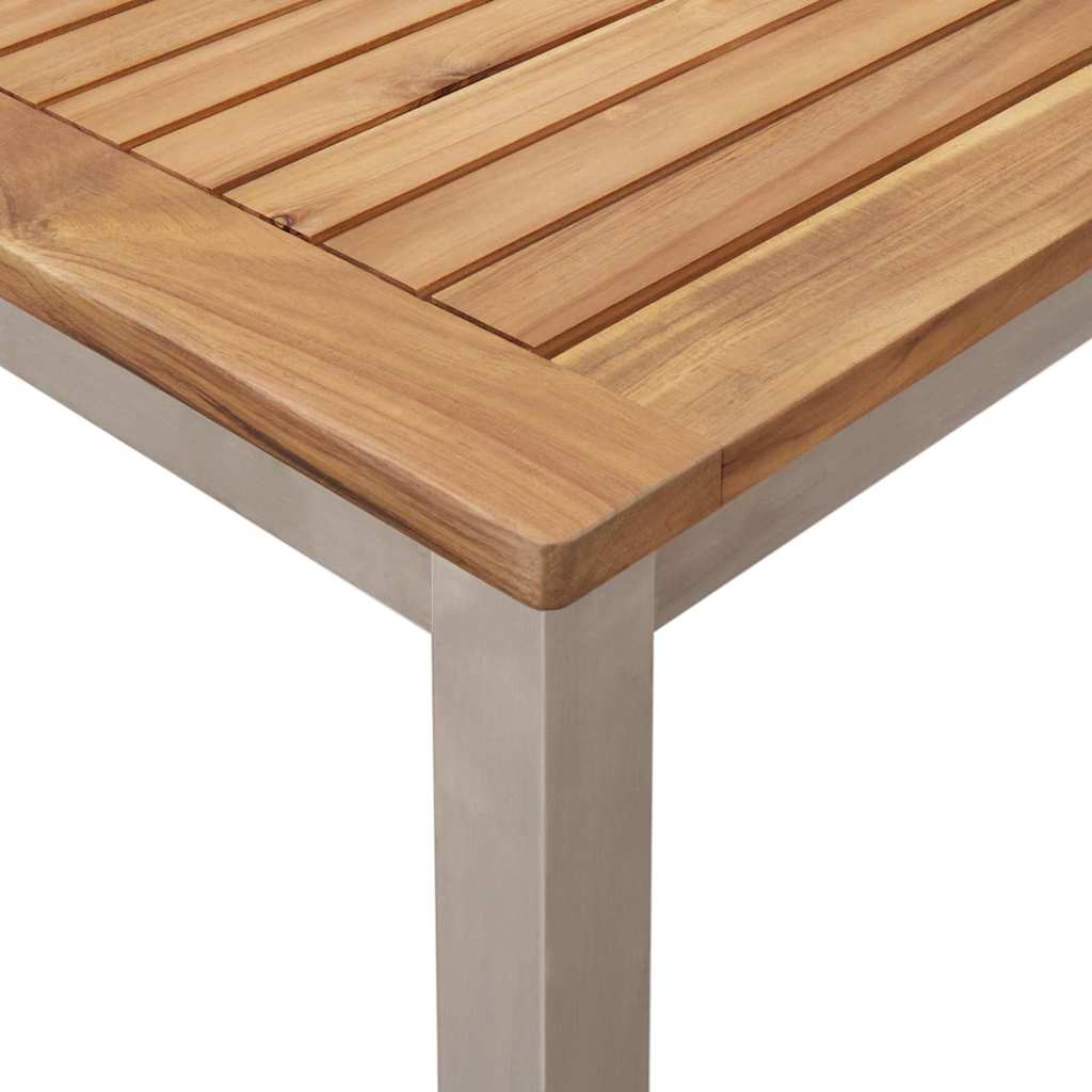 UdendørsSpisebord Brun 200x90x75 cm Solid teaktræ