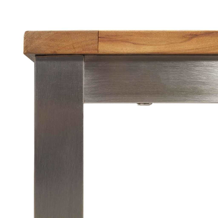 UdendørsSpisebord Brun 200x90x75 cm Solid teaktræ