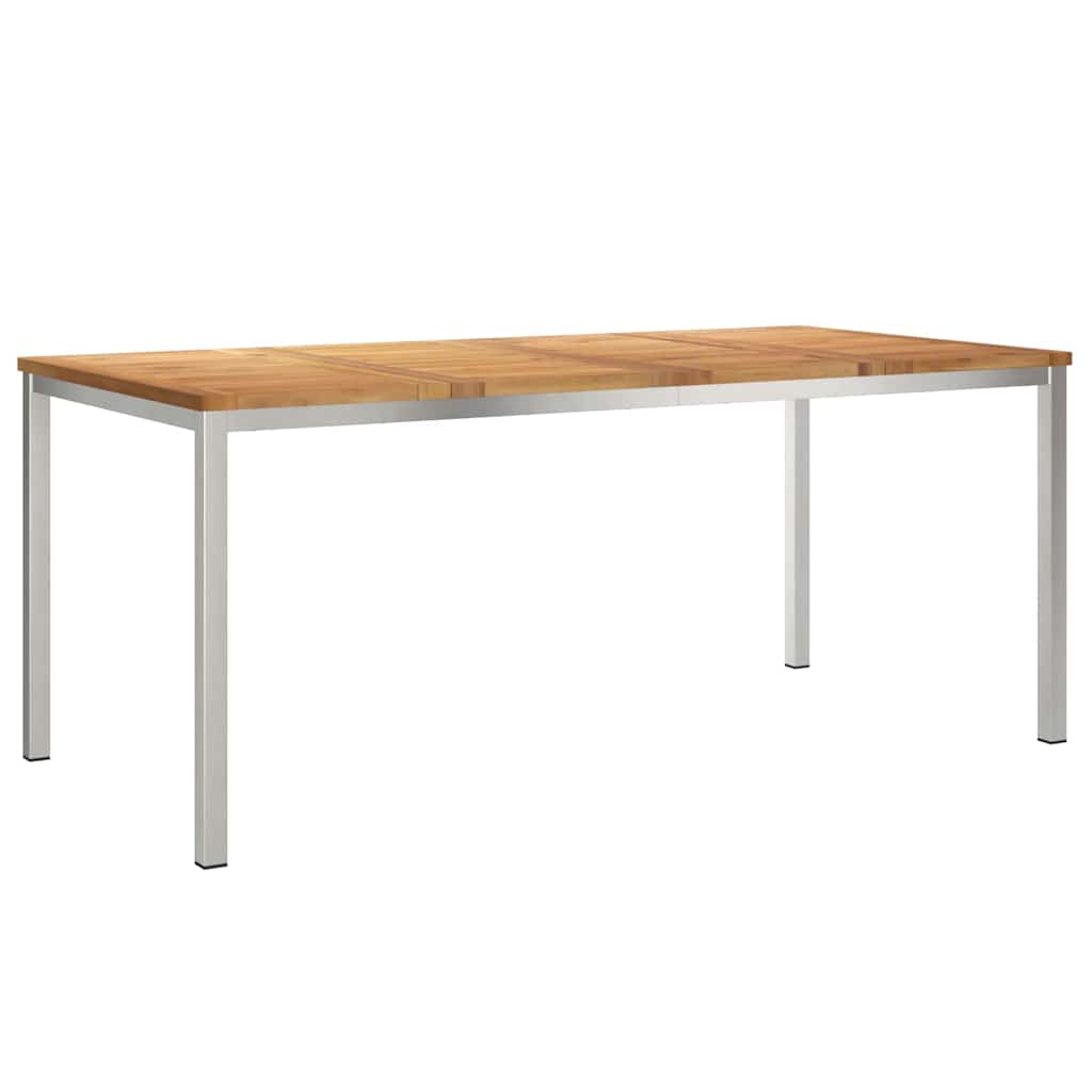 UdendørsSpisebord Brun 200x90x75 cm Solid teaktræ