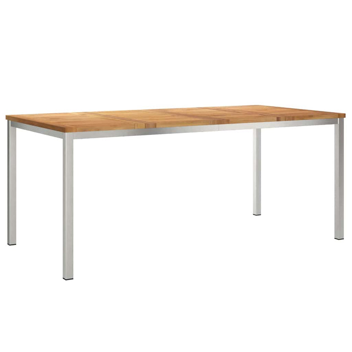 UdendørsSpisebord Brun 200x90x75 cm Solid teaktræ