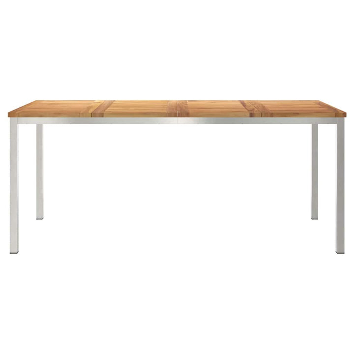 UdendørsSpisebord Brun 200x90x75 cm Solid teaktræ
