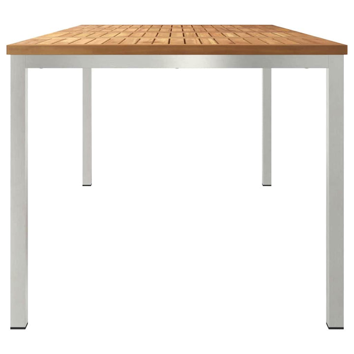 UdendørsSpisebord Brun 200x90x75 cm Solid teaktræ