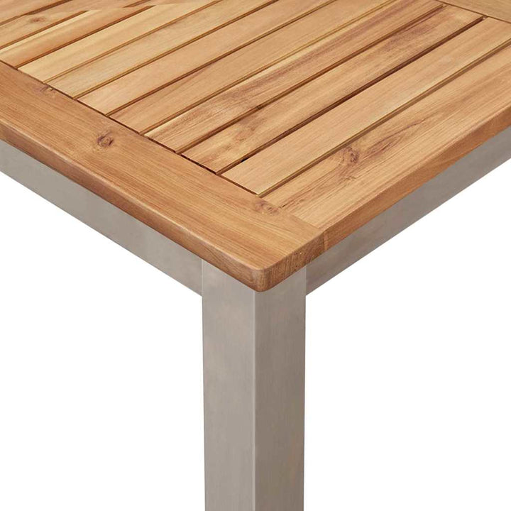UdendørsSpisebord Brun 200x90x75 cm Solid teaktræ