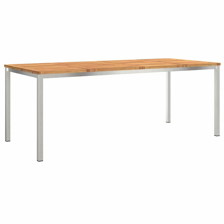 UdendørsSpisebord Brun 200x90x75 cm Solid teaktræ