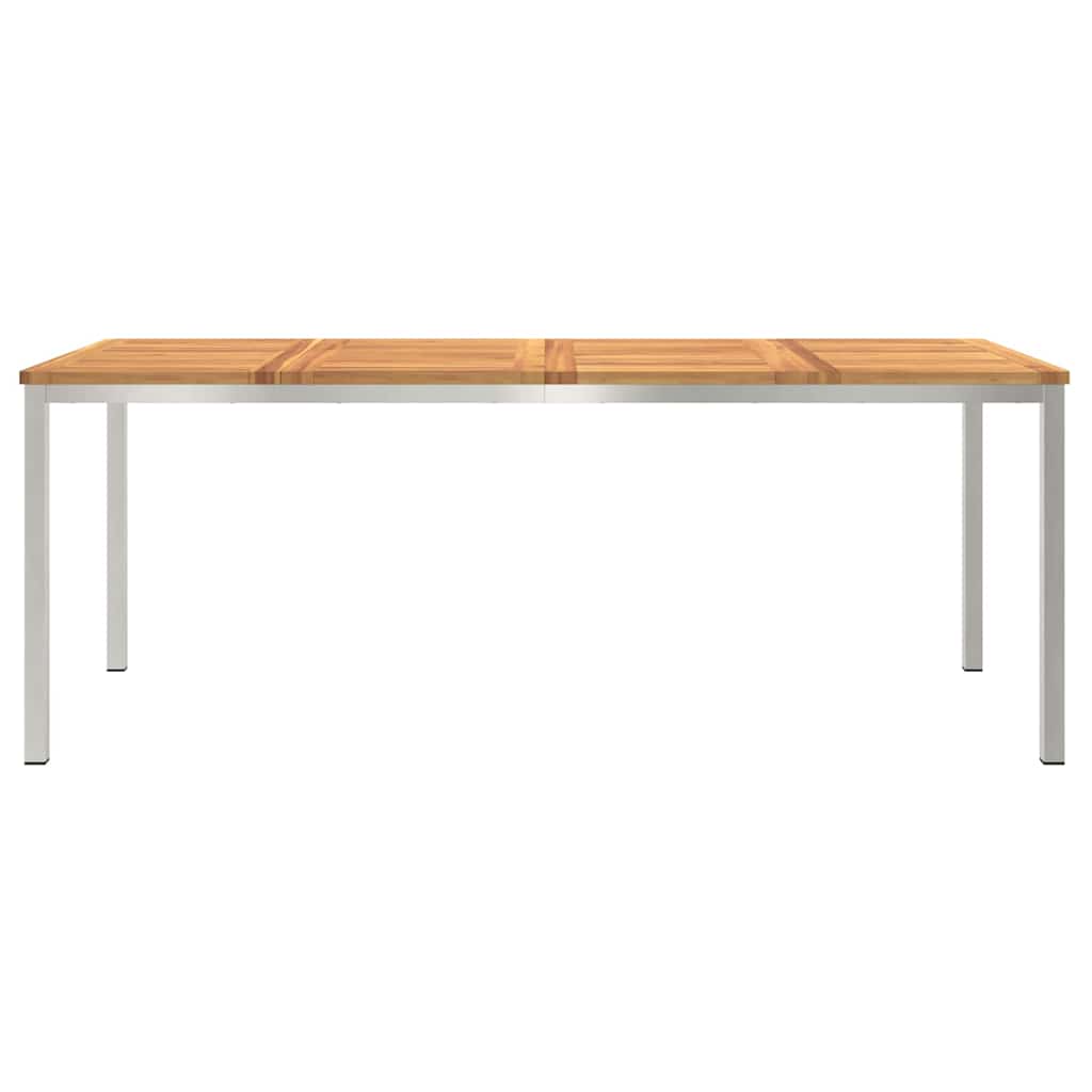 UdendørsSpisebord Brun 200x90x75 cm Solid teaktræ