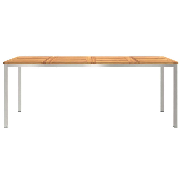 UdendørsSpisebord Brun 200x90x75 cm Solid teaktræ