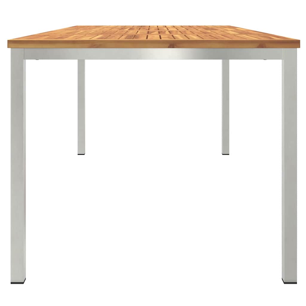 UdendørsSpisebord Brun 200x90x75 cm Solid teaktræ
