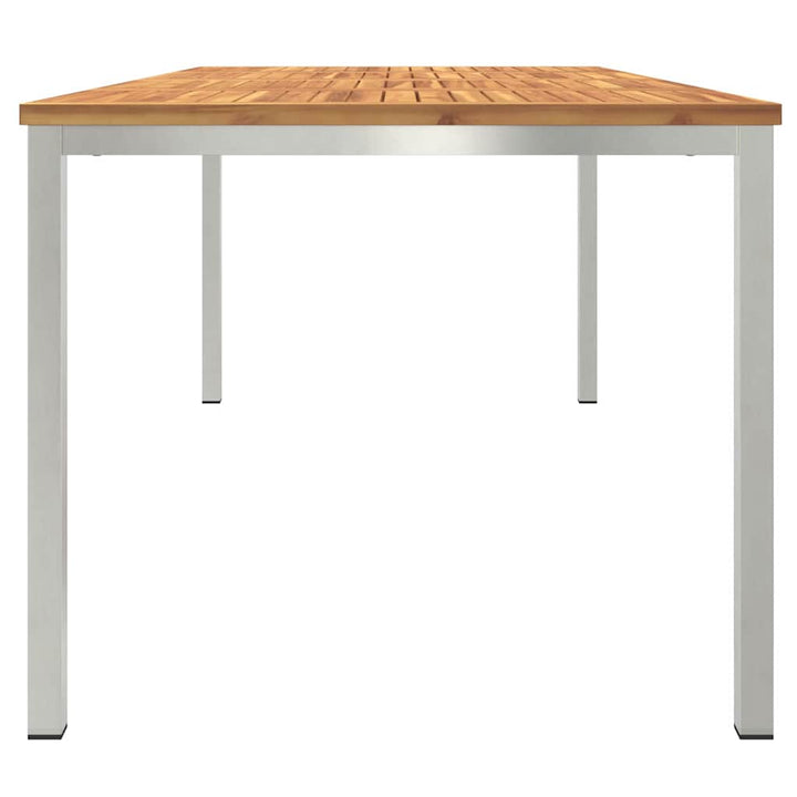 UdendørsSpisebord Brun 200x90x75 cm Solid teaktræ