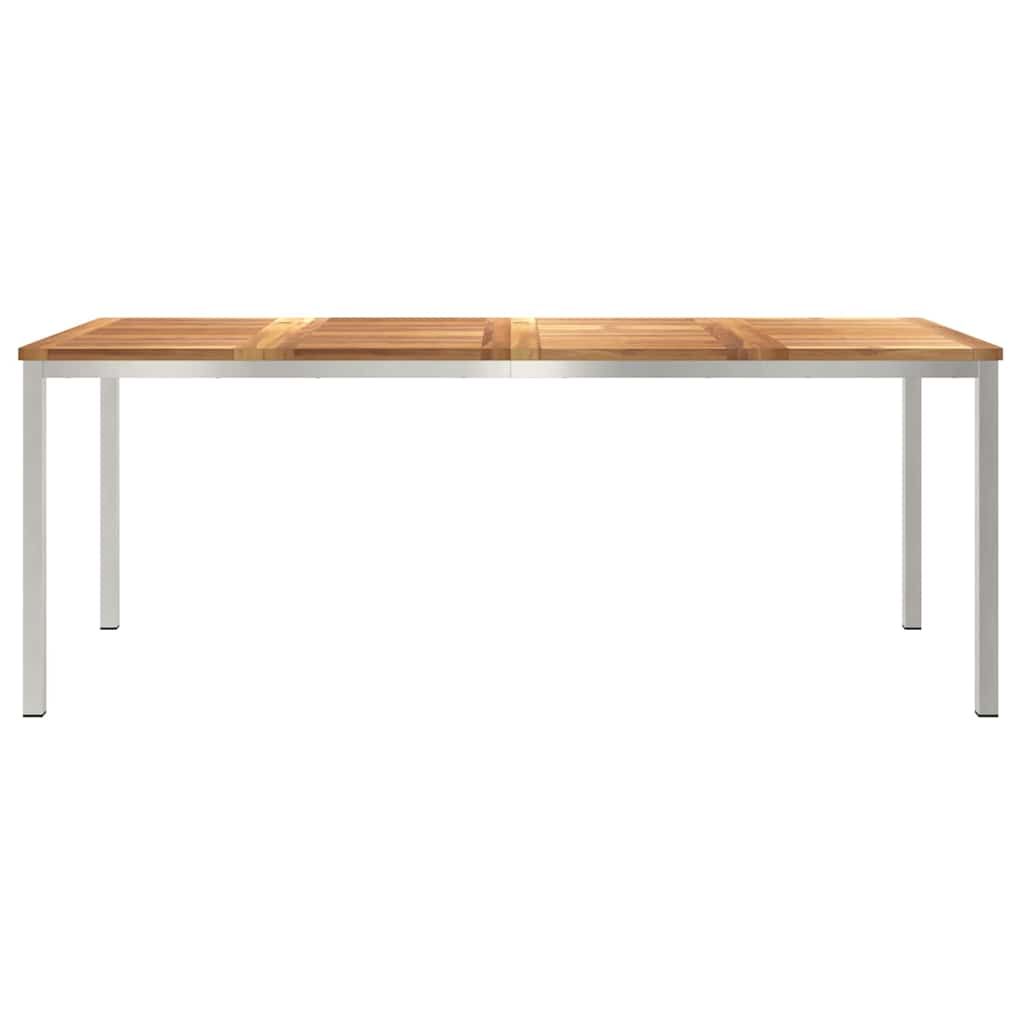 UdendørsSpisebord Brun 200x90x75 cm Solid teaktræ