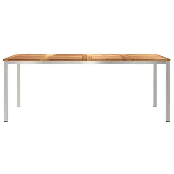 UdendørsSpisebord Brun 200x90x75 cm Solid teaktræ
