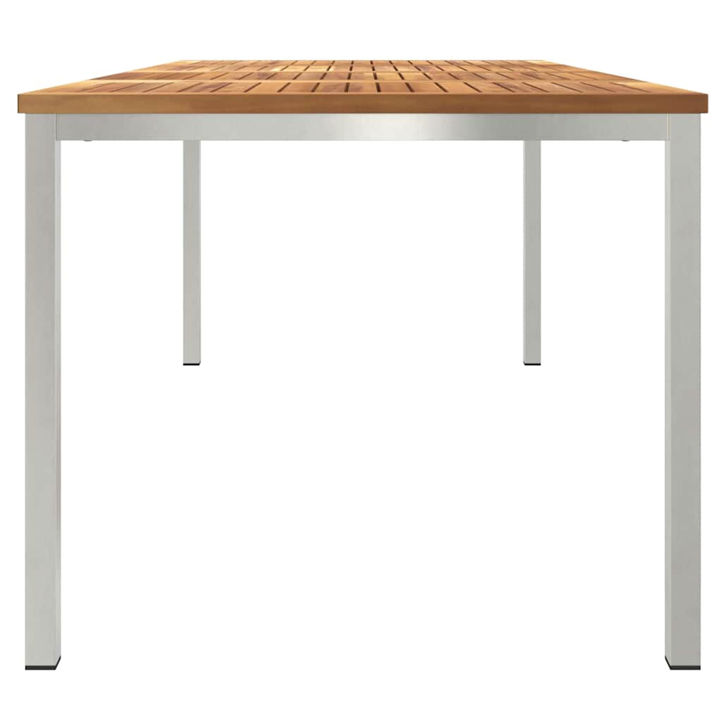 UdendørsSpisebord Brun 200x90x75 cm Solid teaktræ