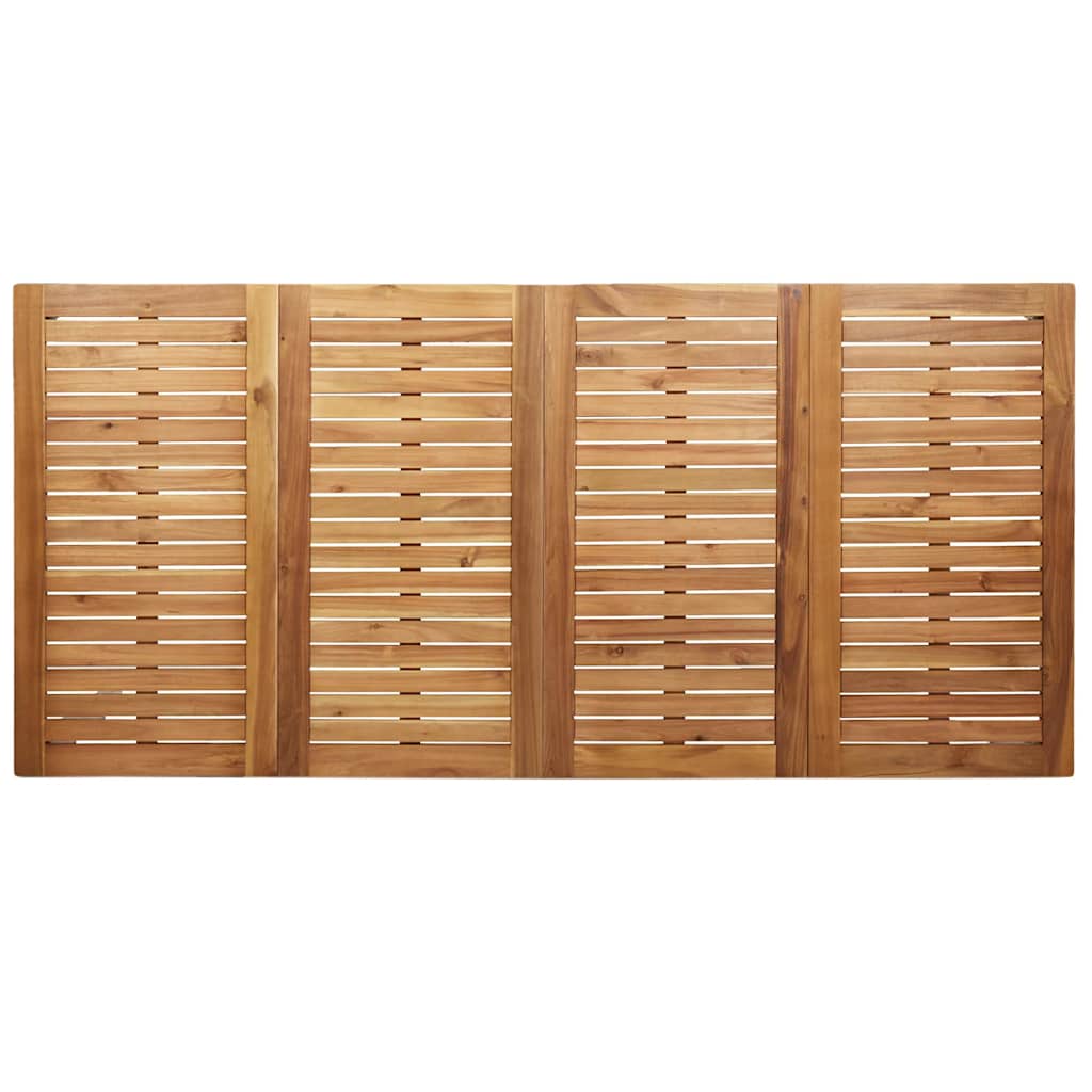 UdendørsSpisebord Brun 200x90x75 cm Solid teaktræ