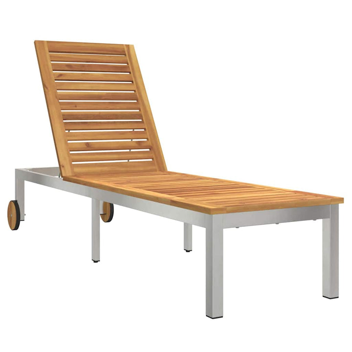 Solstol 1-person Brun 207 x 58 x 35cm Massivt akacietræ