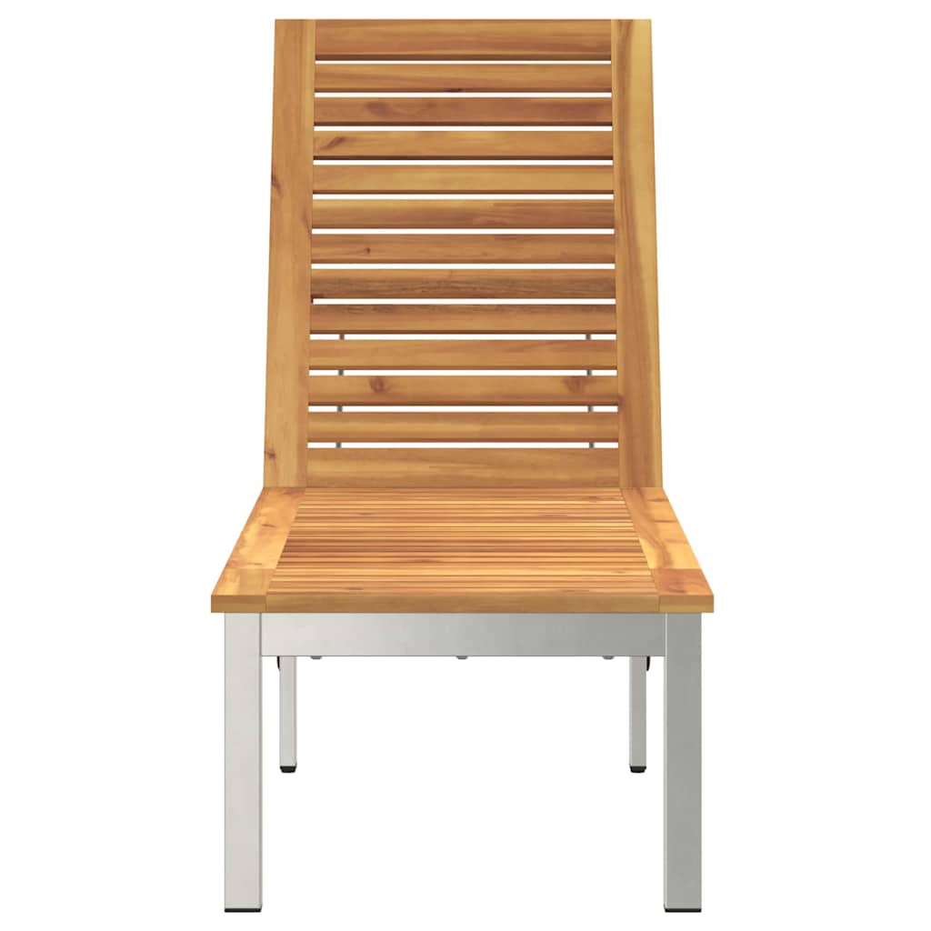 Solstol 1-person Brun 207 x 58 x 35cm Massivt akacietræ
