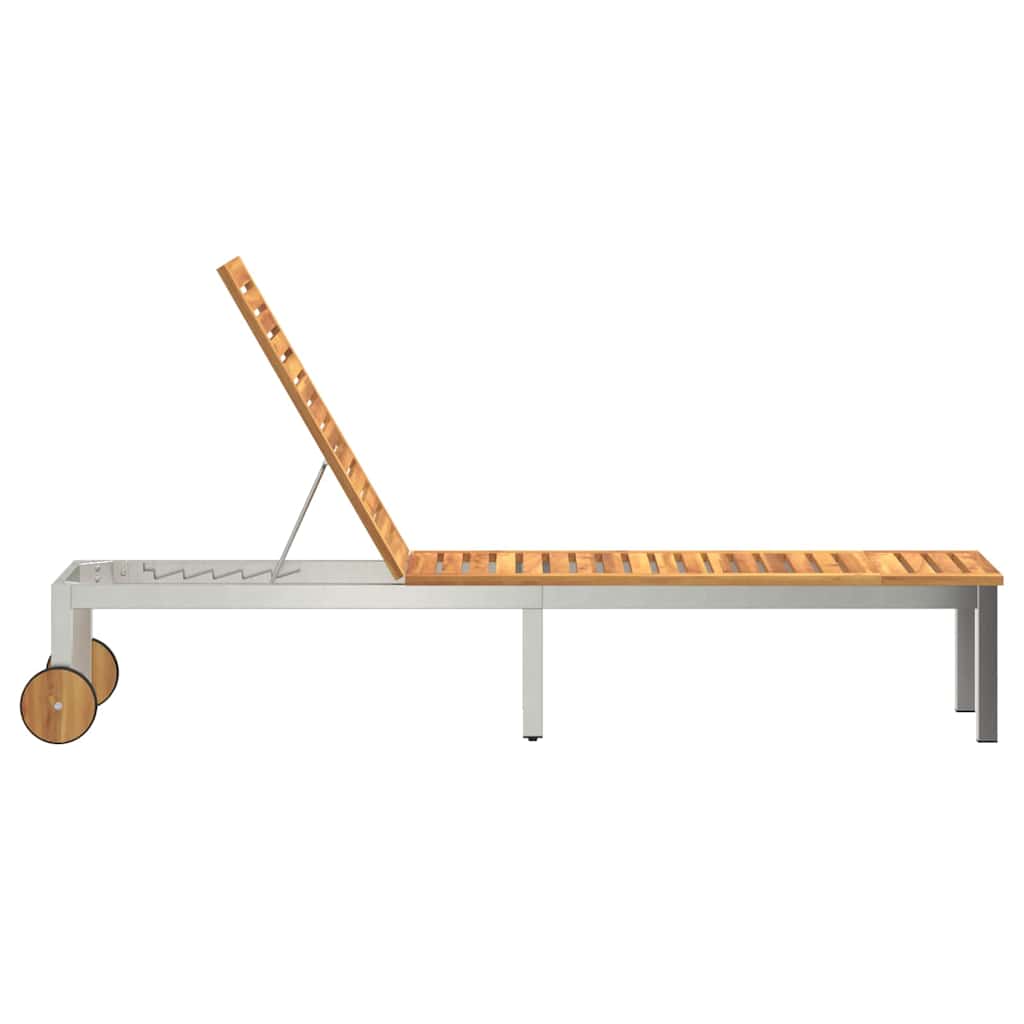 Solstol 1-person Brun 207 x 58 x 35cm Massivt akacietræ