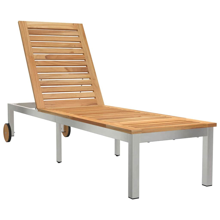 Solstol 1-person Brun 207 x 58 x 35cm Massivt akacietræ