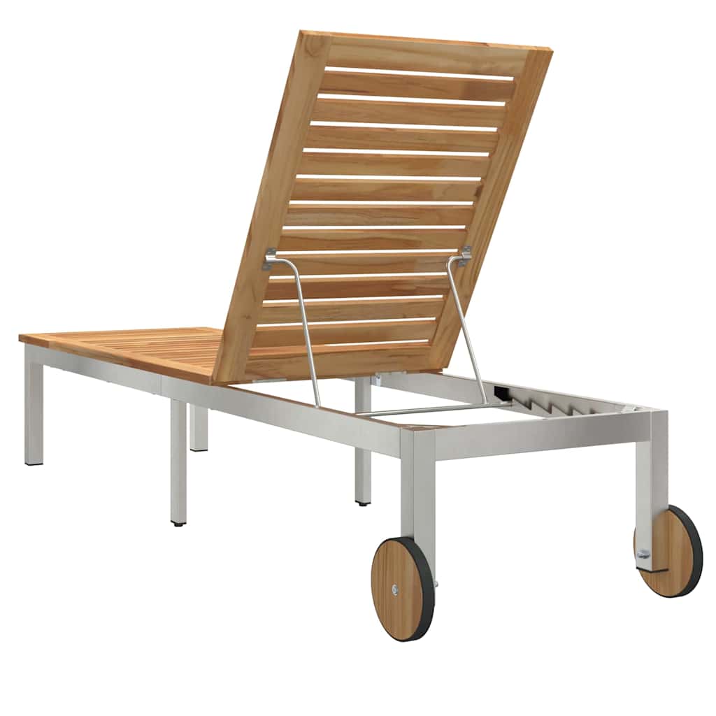Solstol 1-person Brun 207 x 58 x 35cm Massivt akacietræ