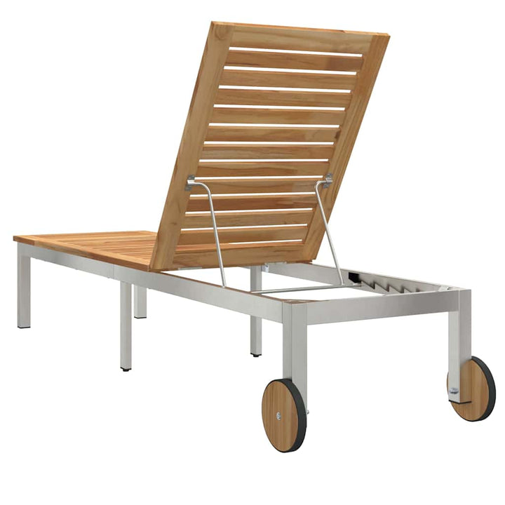 Solstol 1-person Brun 207 x 58 x 35cm Massivt akacietræ