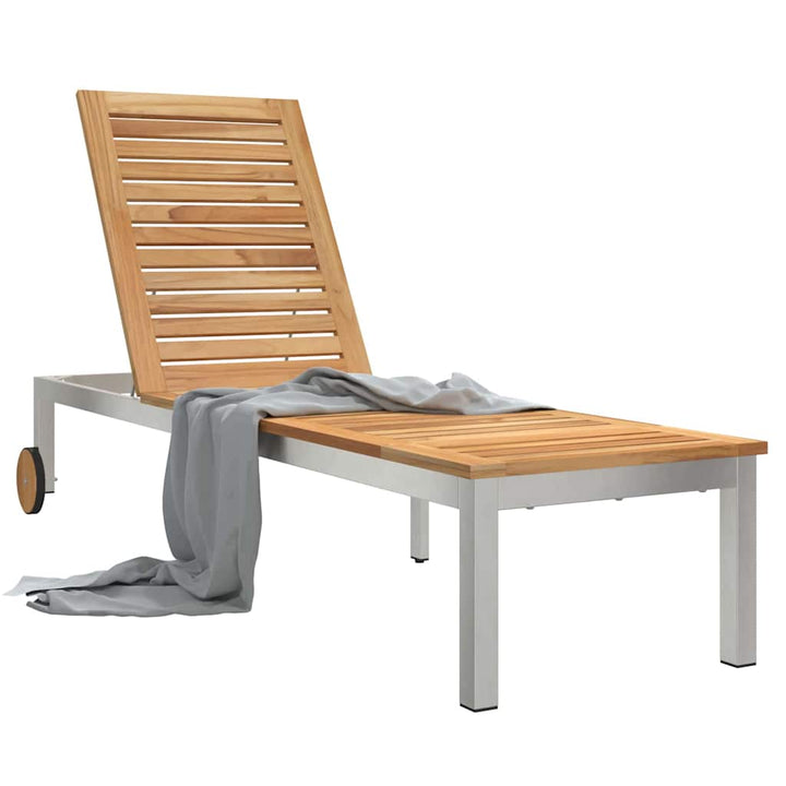 Solstol 1-person Brun 207 x 58 x 35cm Massivt akacietræ