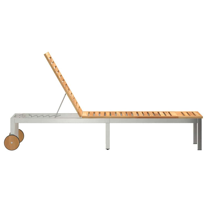 Solstol 1-person Brun 207 x 58 x 35cm Massivt akacietræ