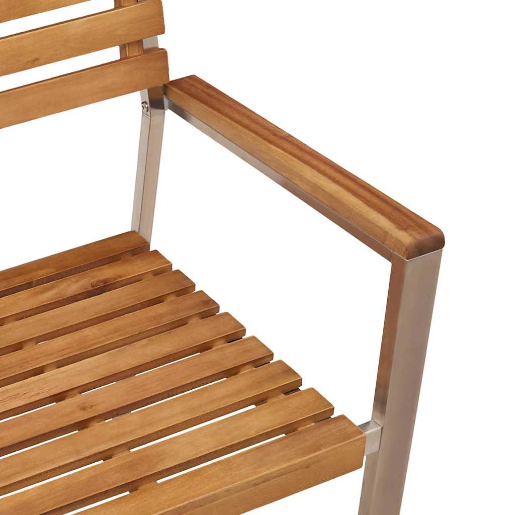 Have Stol 2 pcs Brun 56 x 54.5 x 87cm Massivt akacietræ