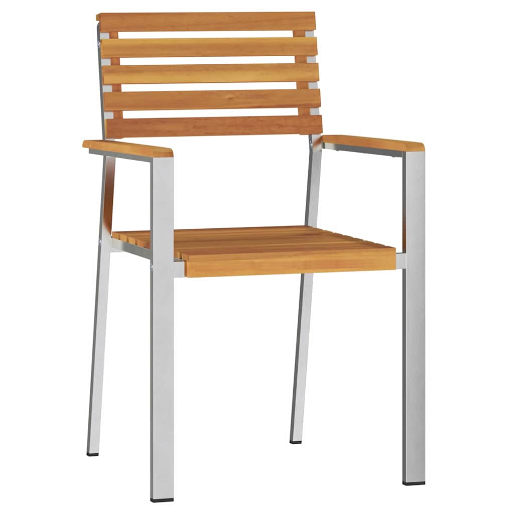 Have Stol 2 pcs Brun 56 x 54.5 x 87cm Massivt akacietræ